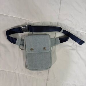 Herschel Supply & Co Select series Fanny Pack Crossbody Sling light wash denim